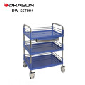 DW-SST002 Stainless Steel Medical Equipment Trolley With Plastic Table